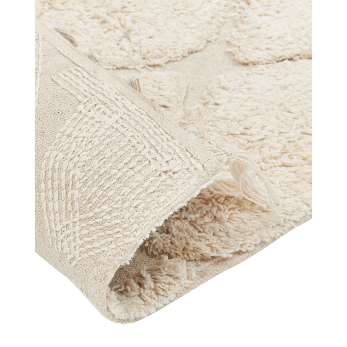 Dywan SILCHAR Beżowy 160 x 230 cm Bawełna