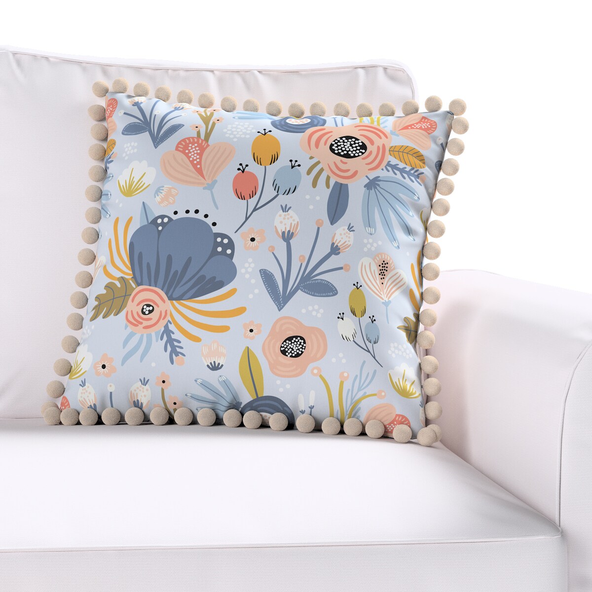 Poszewka Daisy 45x45 niebieski