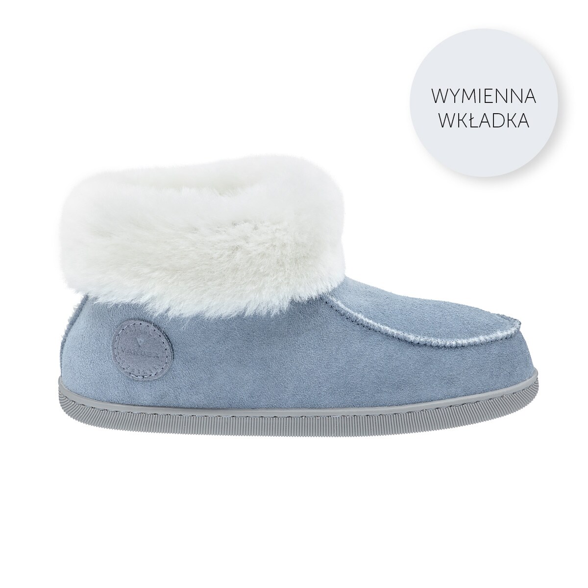 KAPCIE DAMSKIE PEPPIN POPIELATO-BIAŁE 42