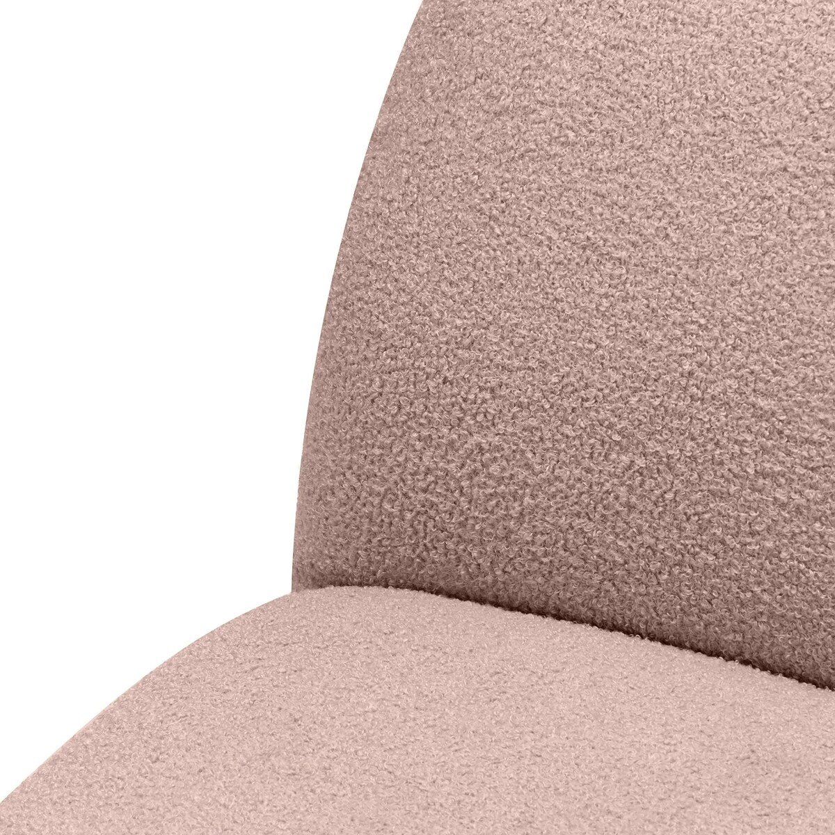 Fotel obrotowy 73x85x85 cm TENNO-3 bouclé różowy