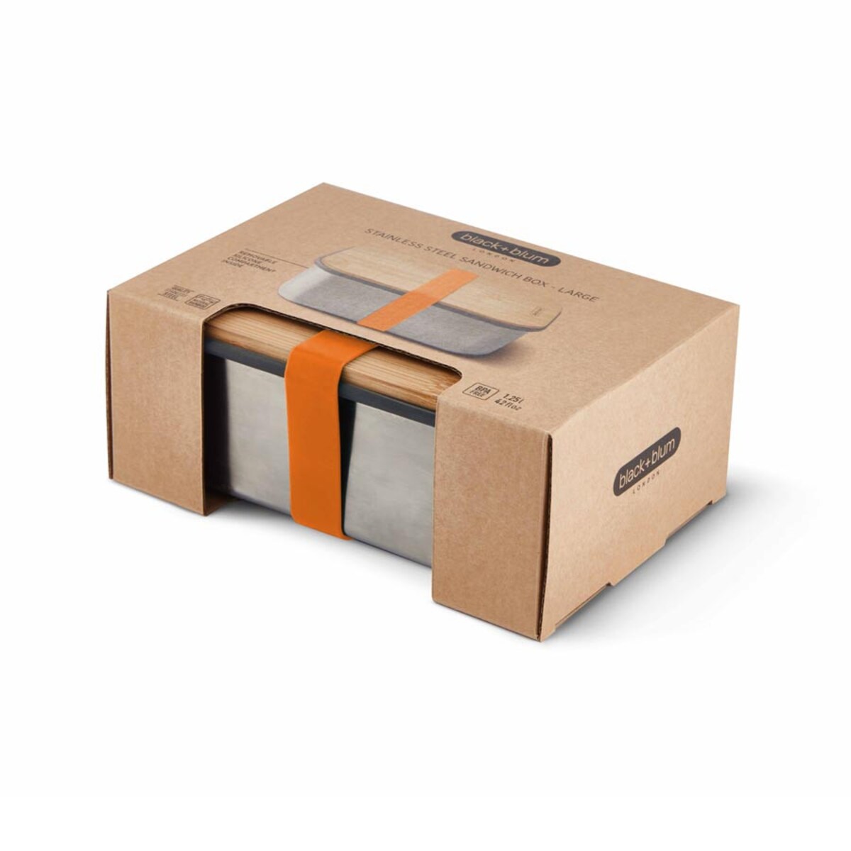 Lunch box L Box Appetit, 19 x 13.5 x 7.5 cm, Black+Blum