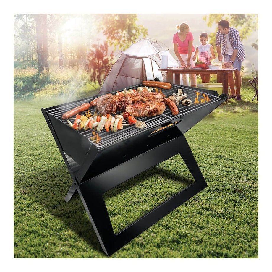 Maestro Grill Składany Walizkowy Kempingowy 45 X 30 X 35 Cm MR1011