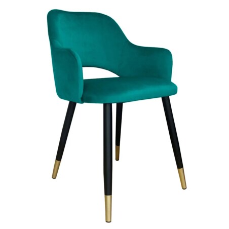 Krzesło NAPO VELVET GOLD morskie