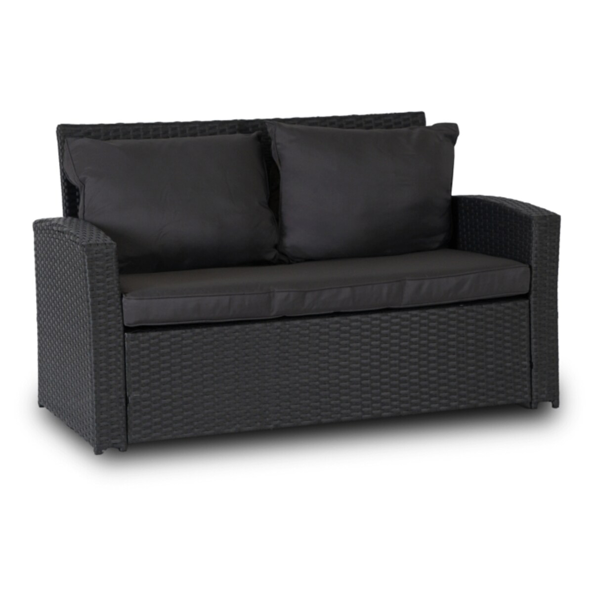 Zestaw Meble Ogrodowe Technorattan Na Taras Ogród Komplet Szare FLORYDA