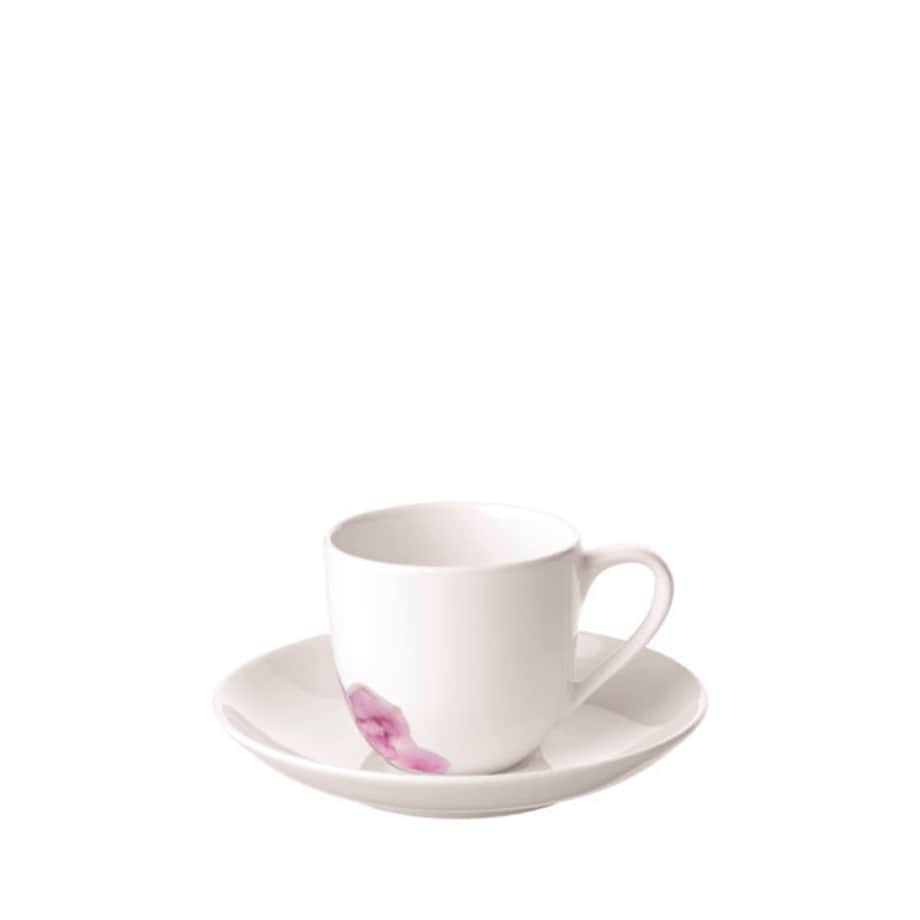Spodek do filiżanki do espresso Rose Garden biały, 12 cm, Villeroy & Boch