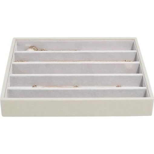 Szkatułka na biżuterię Stackers pięciokomorowa classic jasnobeżowa