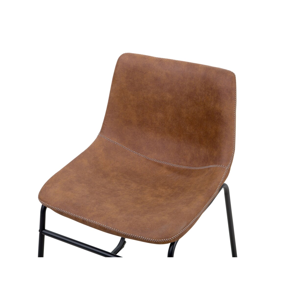 Zestaw 2 krzeseł do jadalni brązowy BATAVIA