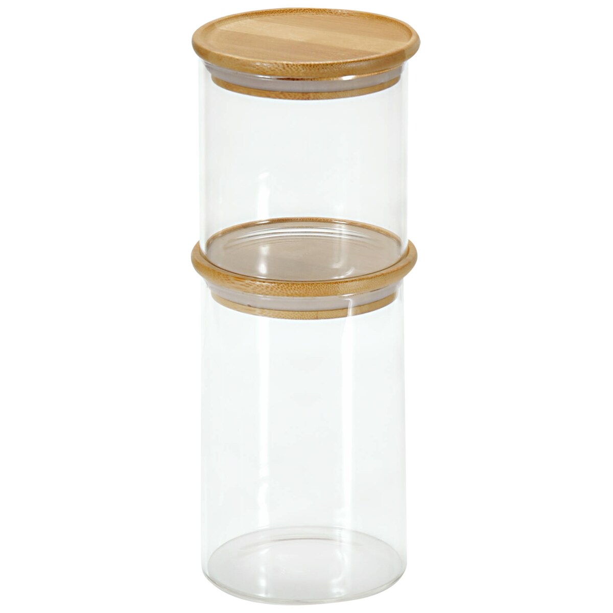 Pojemnik szklany z pokrywką z bambusa, 500 ml, KESPER