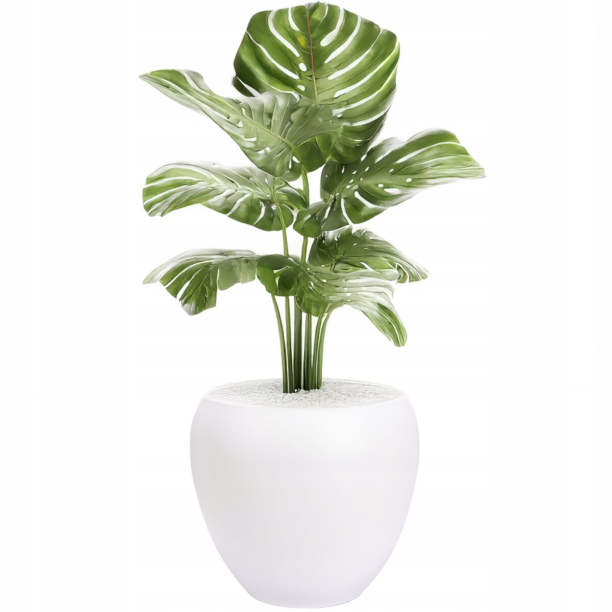 DONICZKA CERAMICZNA DUŻA 27cm biała do palmy domu salonu na balkon taras