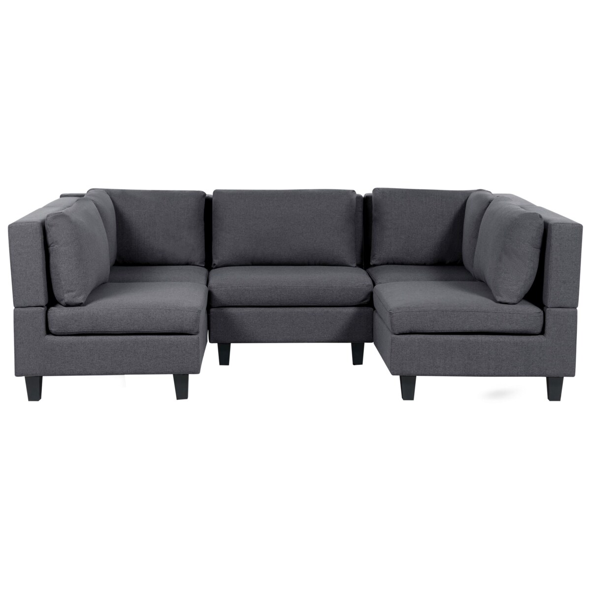 Sofa modułowa 5-osobowa ciemnoszara UNSTAD