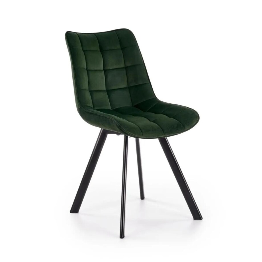 Krzesło tapicerowane K332 VELVET zielone