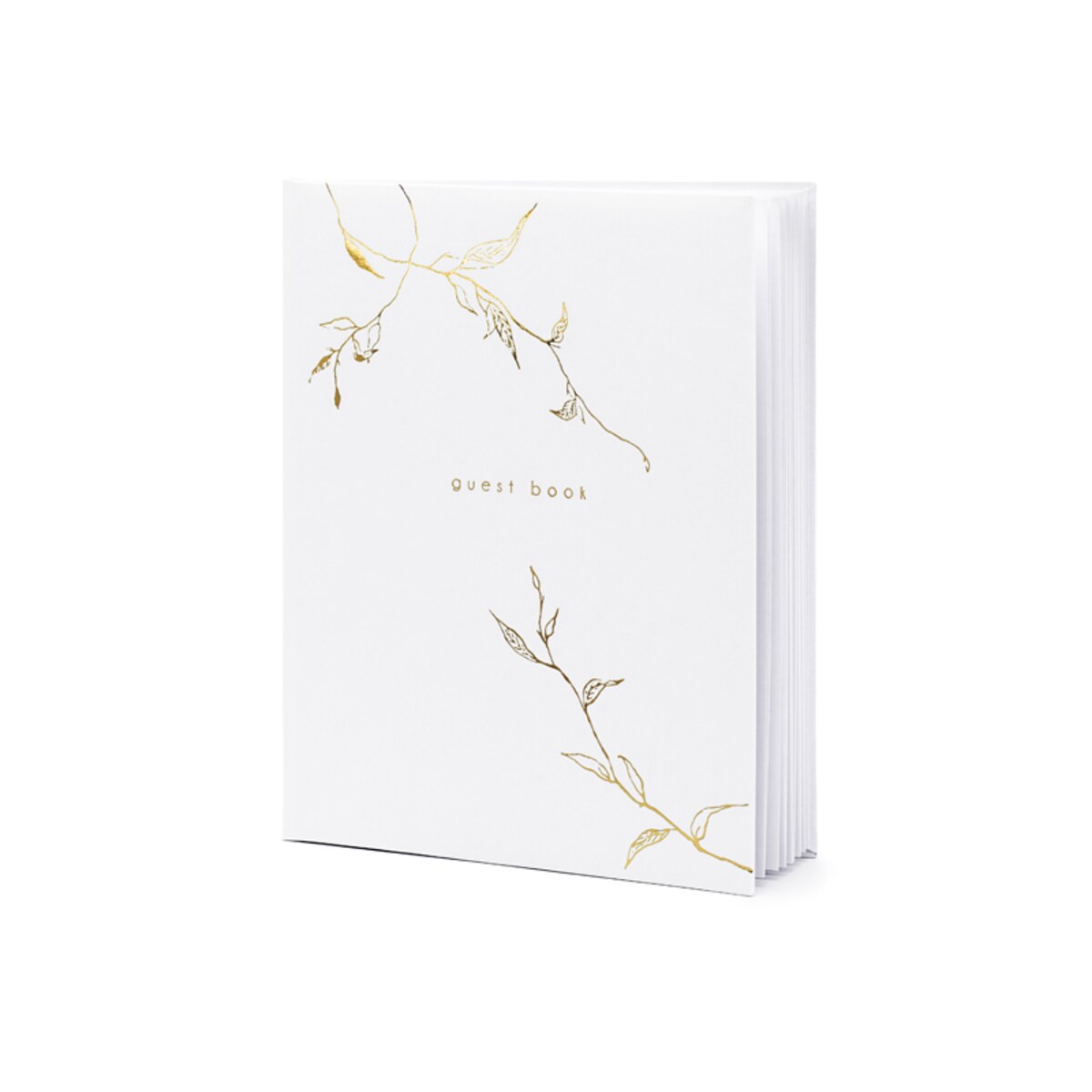 Księga Gości Guest book, 20x24,5cm, biały, 22 kartki