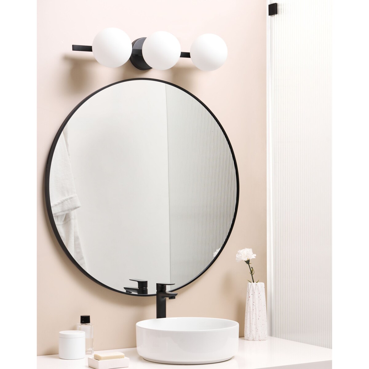 Lampa ścienna GIMONE Metal Czarny