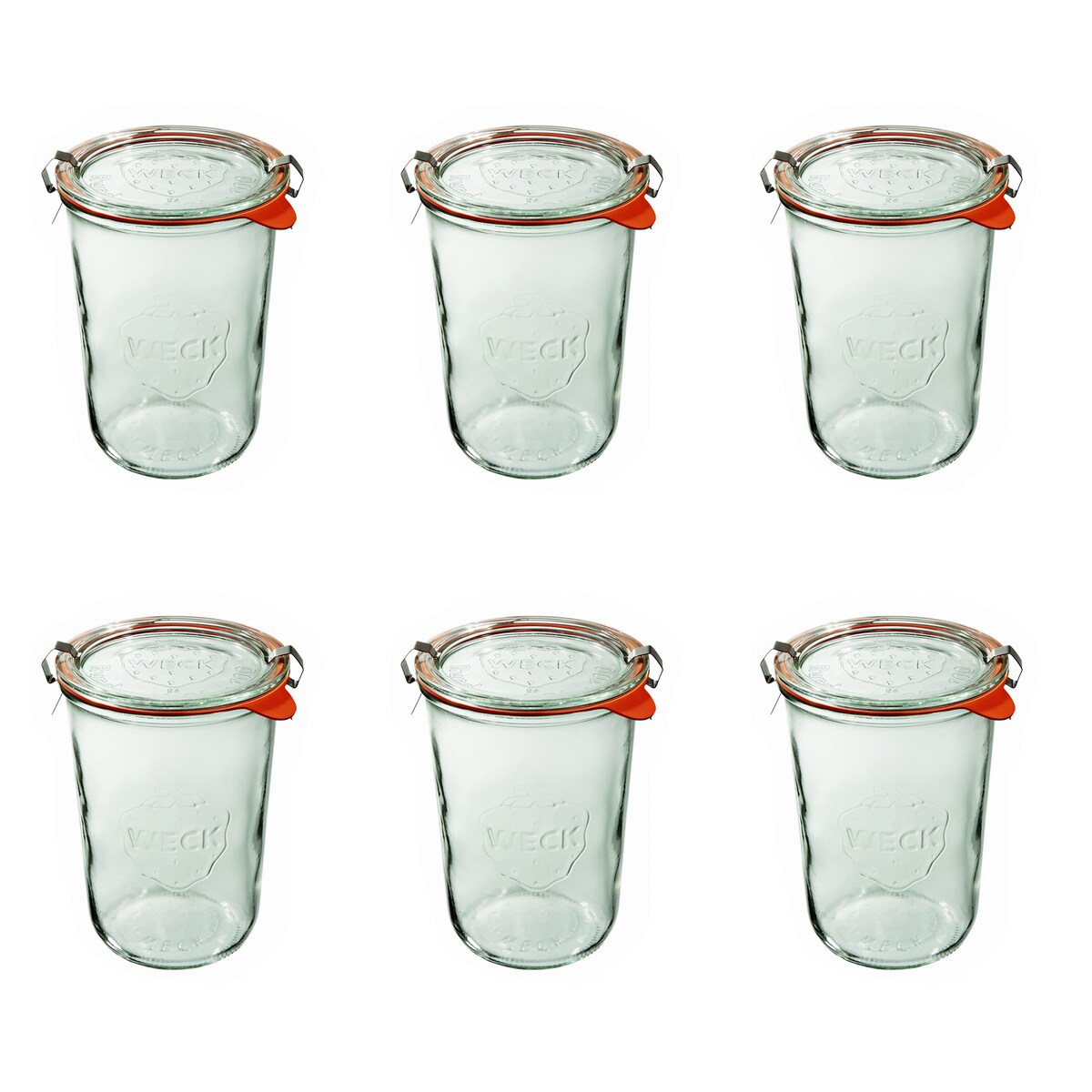 Słoik mold 850 ml z Pokrywką, Uszczelką i 2 Zapinkami 6 szt.