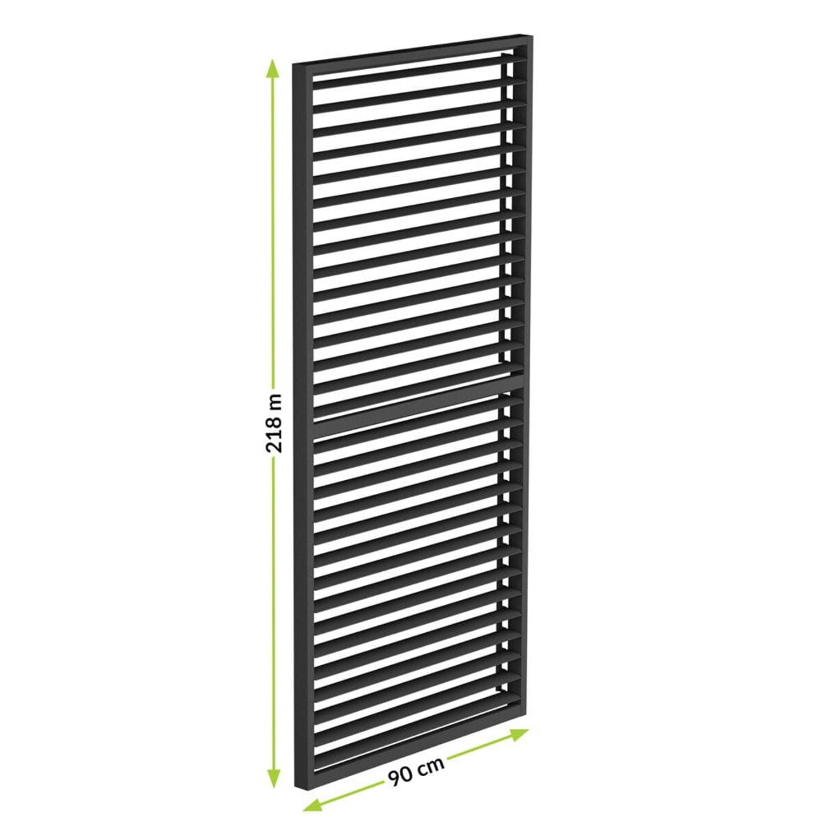 Panel boczny żaluzjowy 3m do pergoli Luxe, ruchomy, aluminiowy