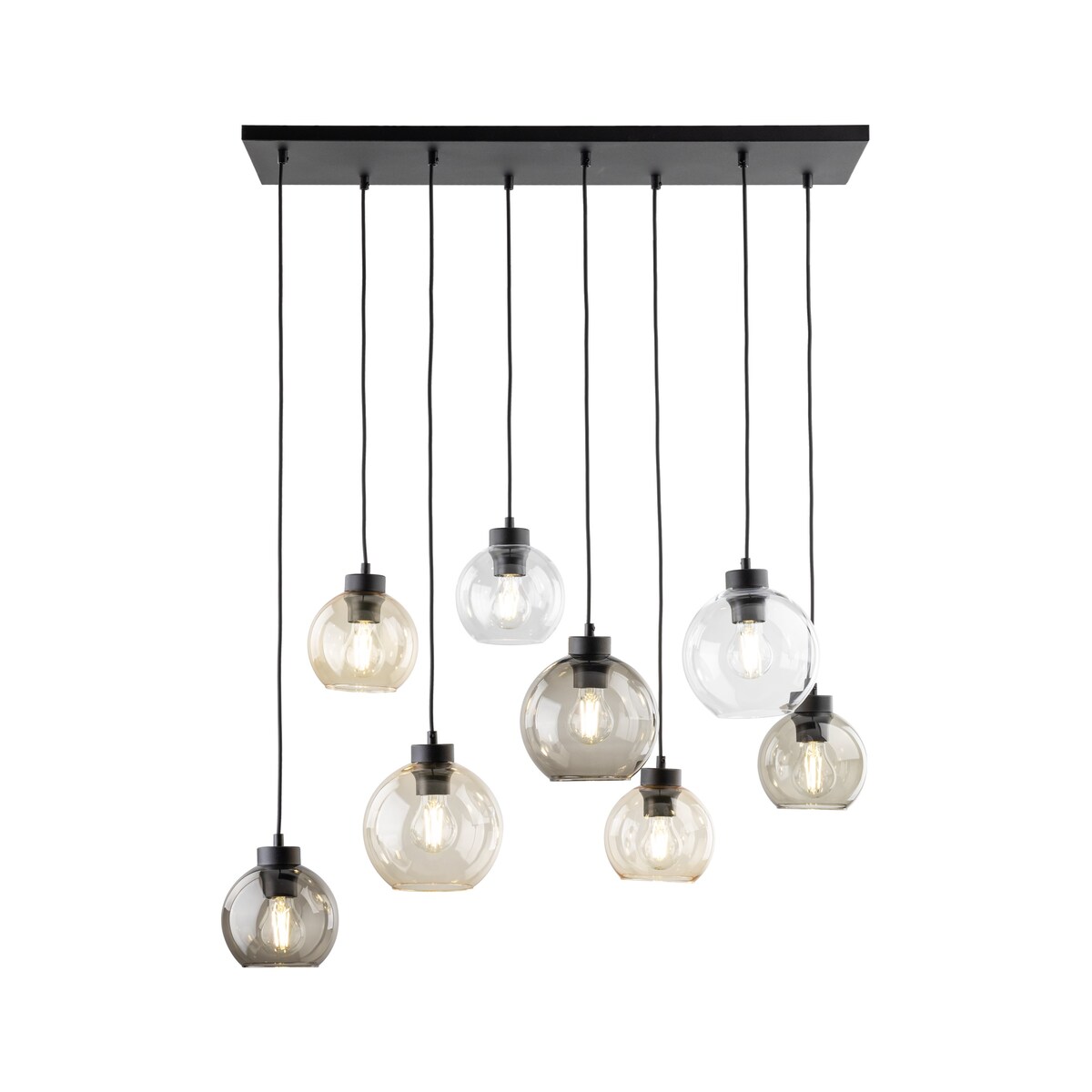Molekułowa lampa wisząca Cubus 2834 TK Lighting loft wielopunktowa szklana