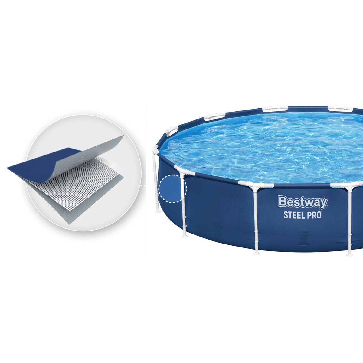 Basen ogrodowy stelażowy 366x76cm Bestway 56681-M