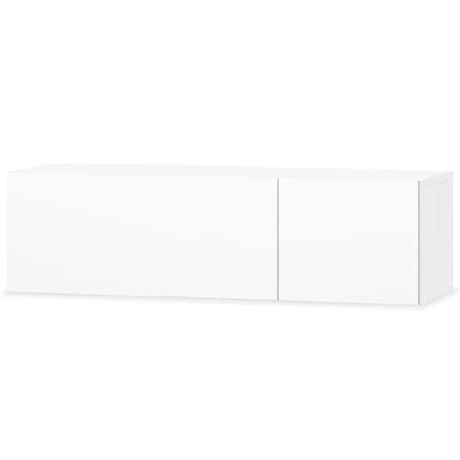 vidaXL Szafka TV, 120x40x34 cm, materiał drewnopochodny, biała/połysk