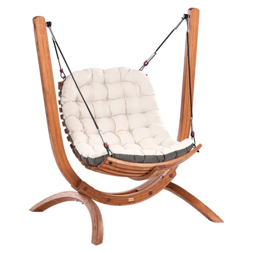 Huśtawka ogrodowa ALLISTE Drewno Brązowy