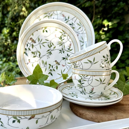 VILLA ITALIA Talerzyk deserowy porcelanowy 20 cm NORIKO WHITE