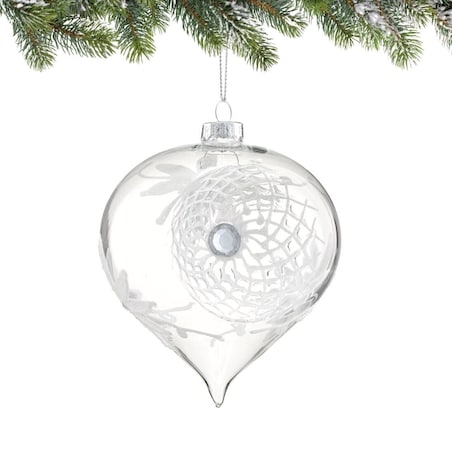 VILLA ITALIA Bombka szklana przezroczysta REFLEKTOR 11 cm