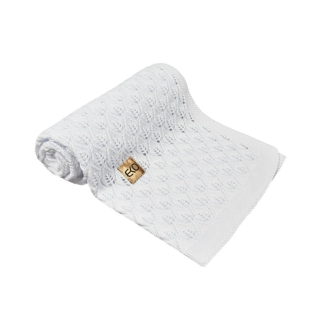 Kocyk bambusowy dla dziecka BIAŁY