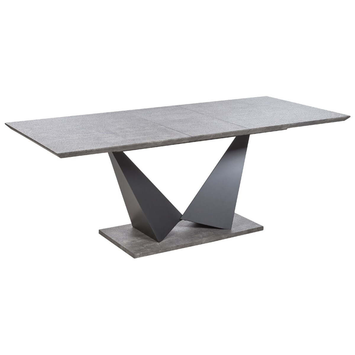 Stół do jadalni rozkładany 160/200 x 90 cm efekt betonu ALCANTRA