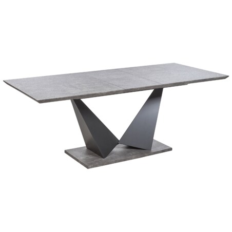 Stół do jadalni rozkładany 160/200 x 90 cm efekt betonu ALCANTRA