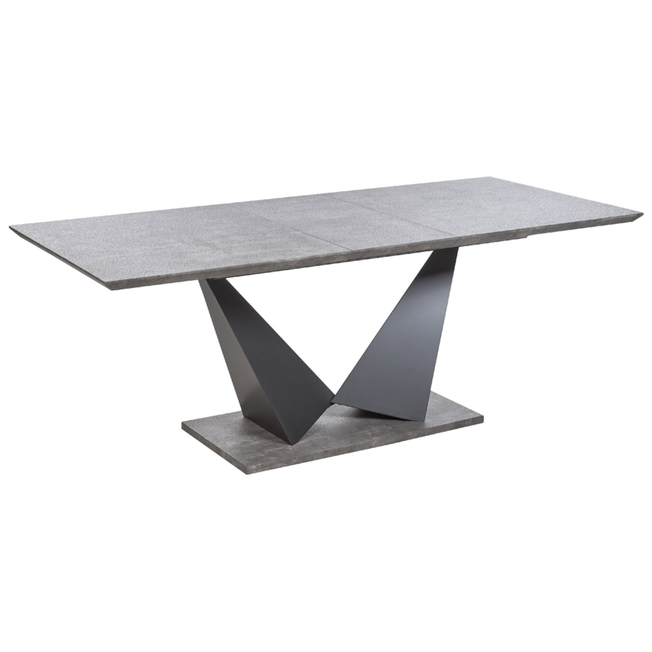 Stół do jadalni rozkładany 160/200 x 90 cm efekt betonu ALCANTRA