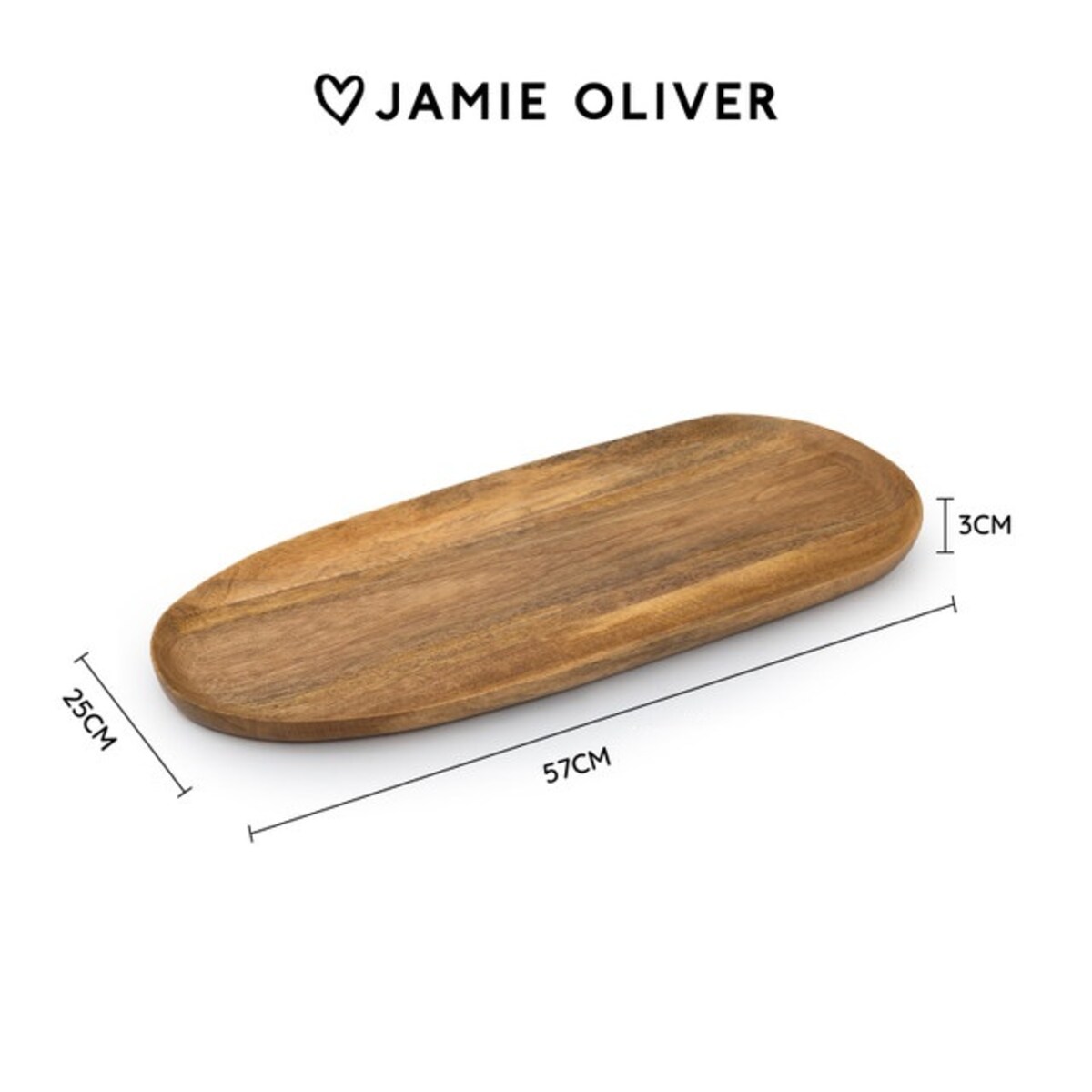 Jamie Oliver deska do serwowania z drewna mango Big Love 57 cm