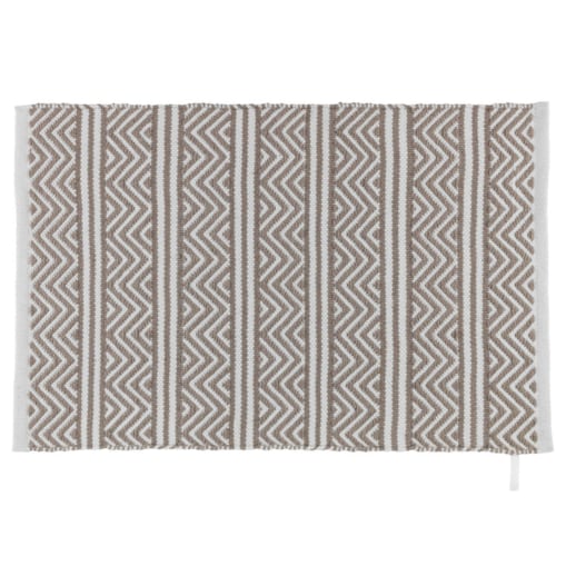 Dywanik łazienkowy SHAKI, poliester z recyklingu, wzór etniczny, WENKO