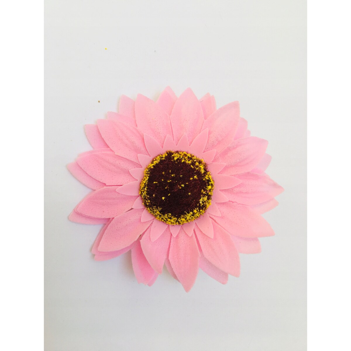 1x SŁONECZNIK DUŻY kwiat mydlany PACHNĄCY NA BUKIET stroik box różowy