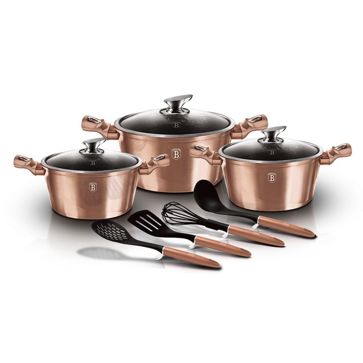 Zestaw 10 elementów garnki i akcesoria Berlinger Haus BH-6151