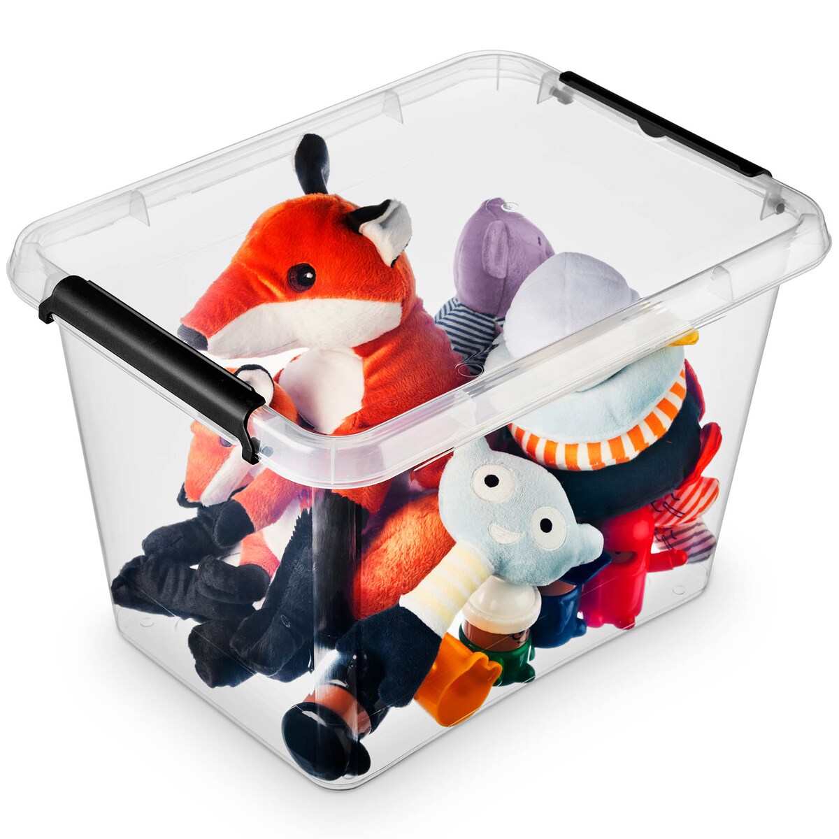 Pojemnik Plastikowy Pudełko Z Pokrywą Do Przechowywania Box Organizer 19L