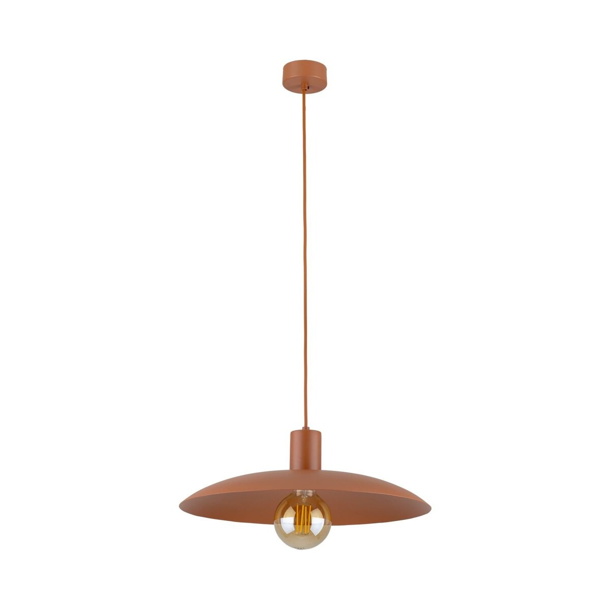 Lampa wisząca TK Lighting ASTRA BRICK 10882 ceglana E27 41 cm regulowana wysokość do 150 cm nowoczesna metalowa