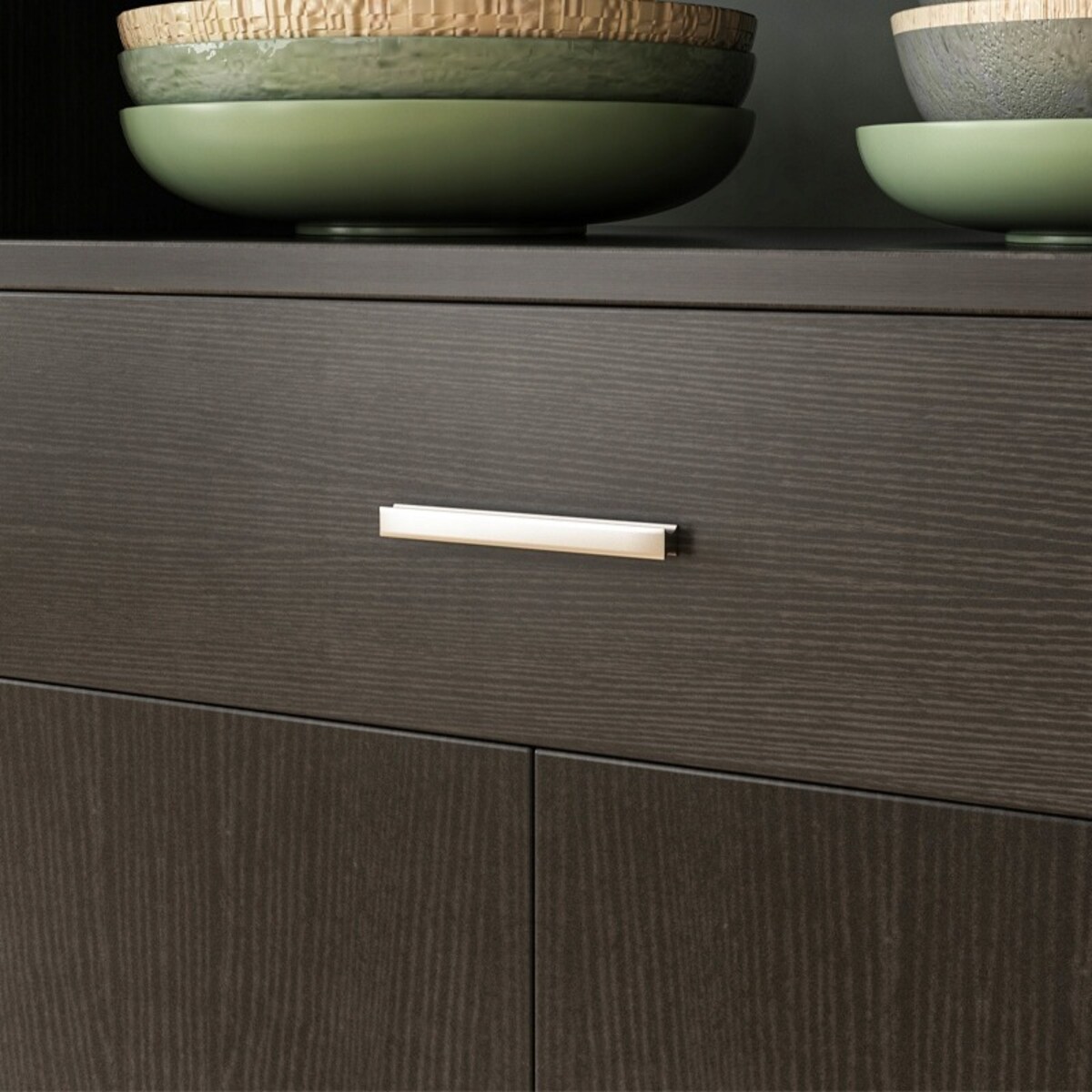 Szafka wózek kuchenny komoda stół regał nowoczesny mobilny na kółkach czarna