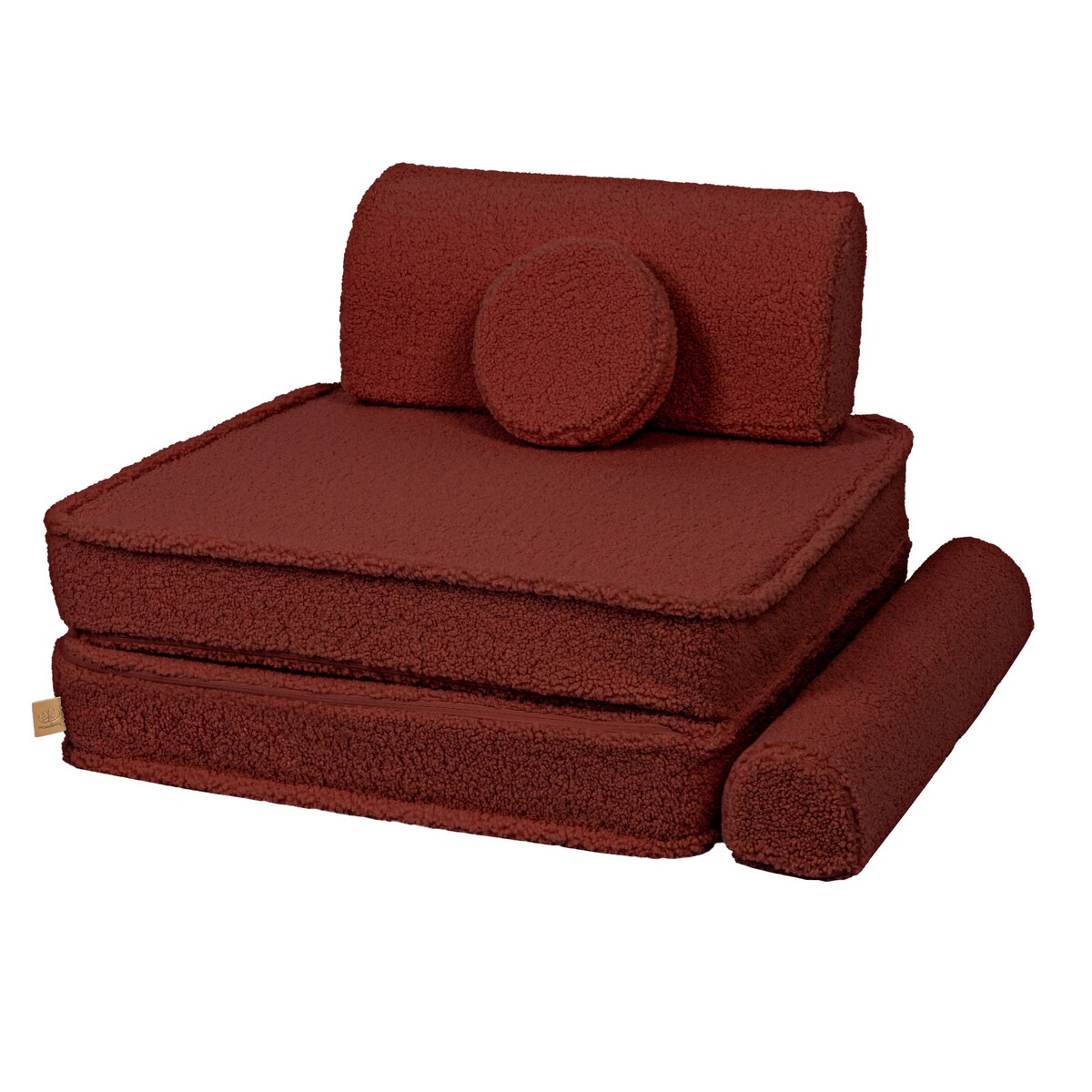 Piankowa Sofa Modułowa dla Dzieci - Sofa do Pokoju Dziecięcego, Aesthetic, Brązowa