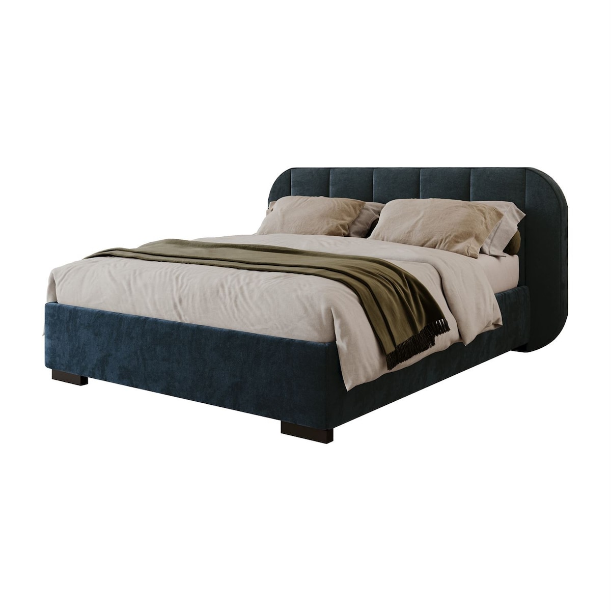 Łóżko tapicerowane AMARA, pojemnik, stelaż 32, 160x200, Royal Velvet 87233