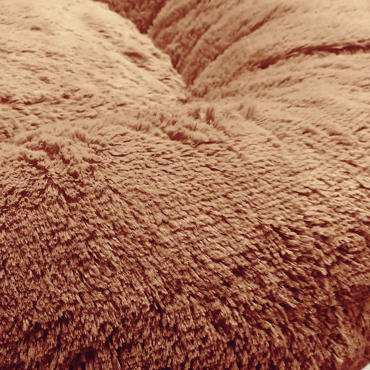 Legowisko pluszowe dla kota lub psa FUZZY, 70 cm, Toffee