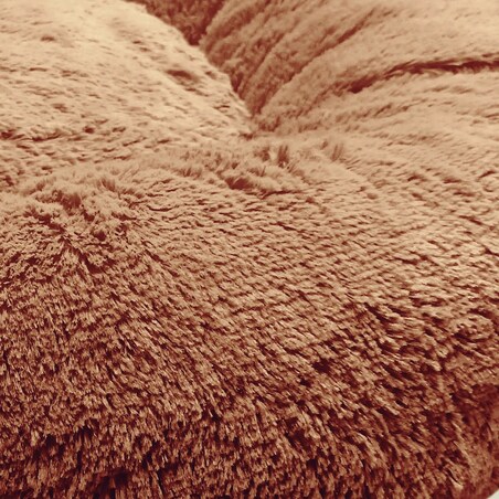 Legowisko pluszowe dla kota lub psa FUZZY, 70 cm, Toffee