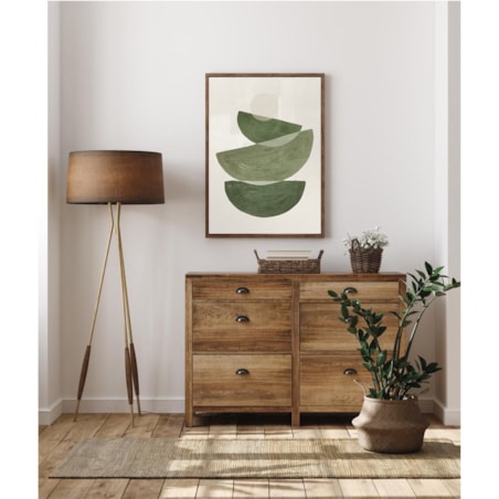 Poster Story, Plakat, Obraz - Zielone Kształty No2, wymiary 30 x 42 cm