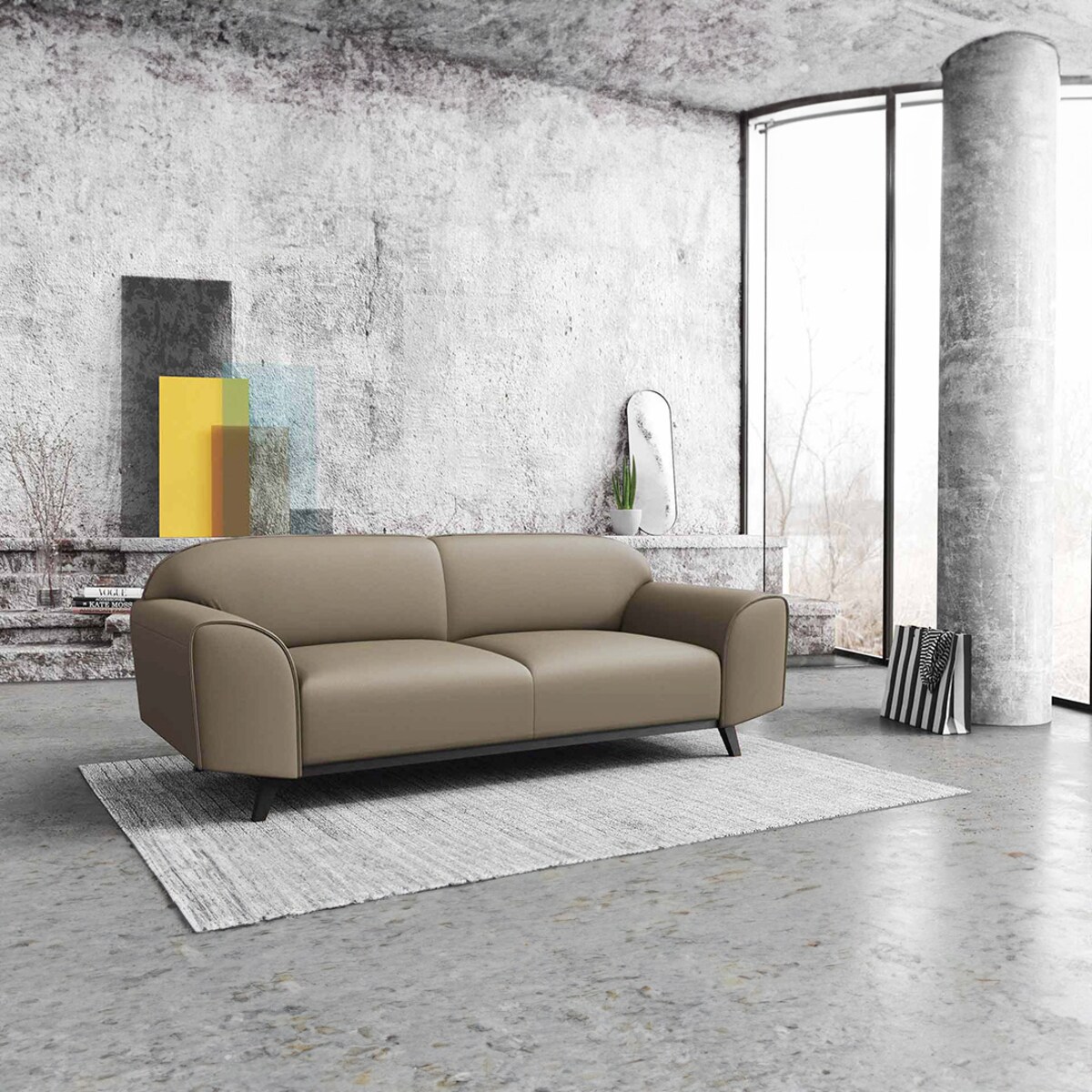 Sofa 2-osobowa Nesbo szara