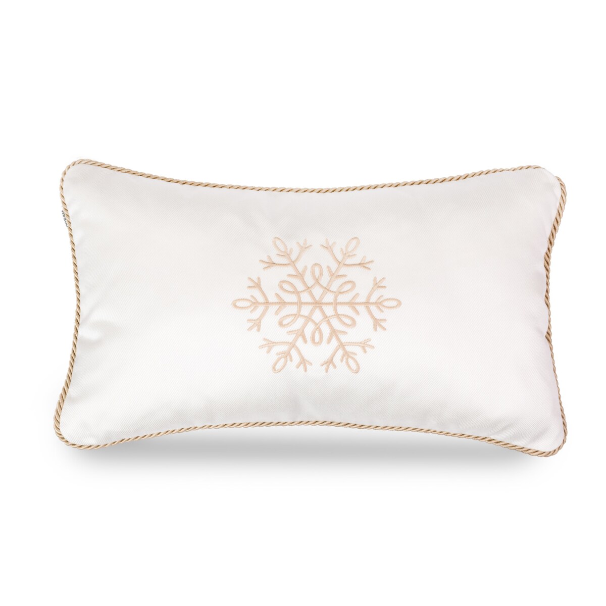 Biała poduszka Twitell 50x30 cm