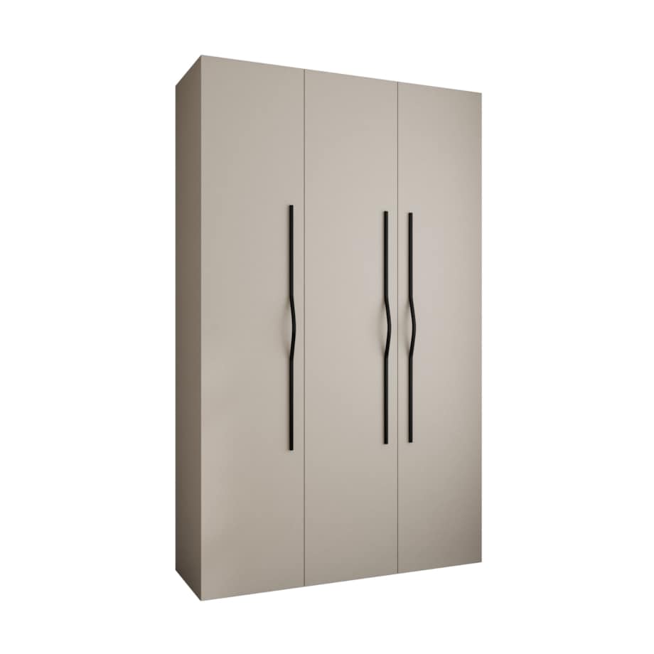 Szafa trzydrzwiowa Como 2 150 gł.40 kaszmir+czarny