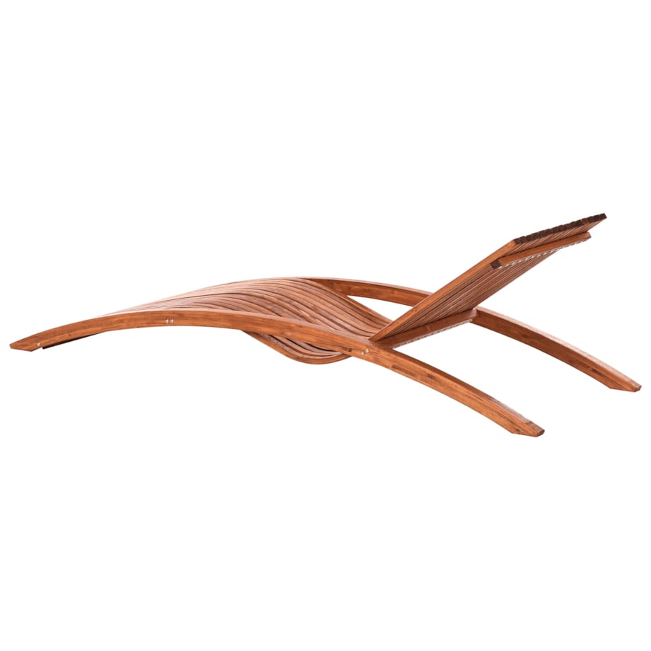 Leżak ogrodowy drewniany brązowy TANARO