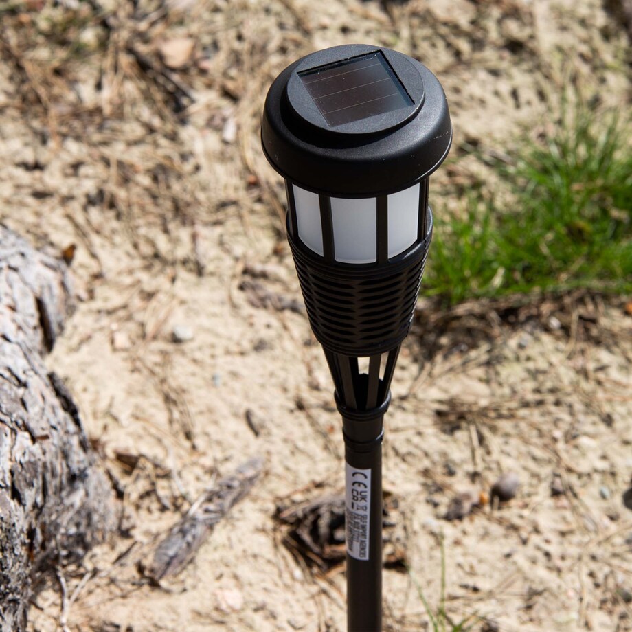 Lampa Solarna Ogrodowa Do Ogrodu Led Zewnętrzna Wbijana Słupek 50X7 Cm