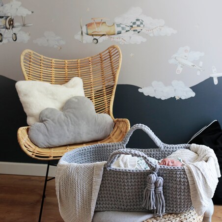 Kosz Mojżesza Happy Moses - Jasnoszary