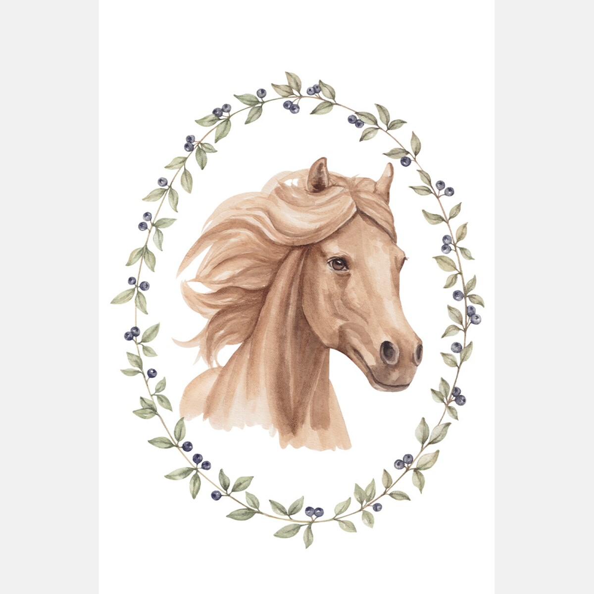 Plakat dla dzieci Koń Kasztan 20x30