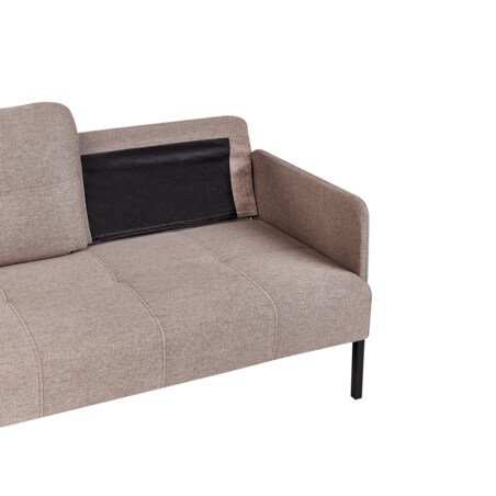 Sofa 2-osobowa brązowa LAHTI