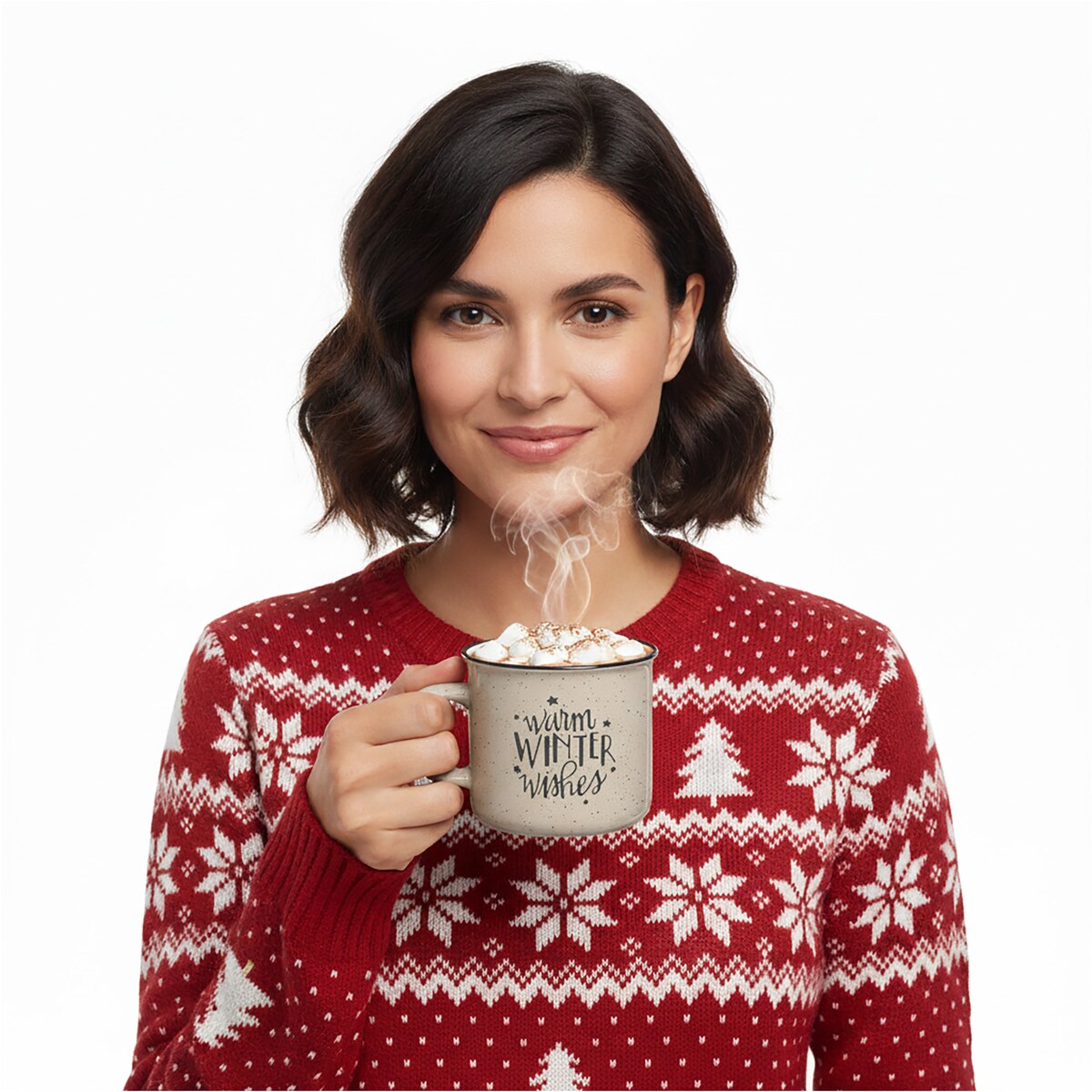 Kubek Świąteczny Kamionka Do Kawy Herbaty Na Prezent Duży 285 Ml